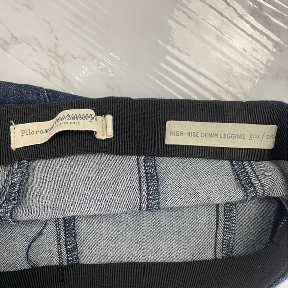Anthropologie Pilcro Pull-On High-Rise Denim Legging Jeans - Picture 4 of 5